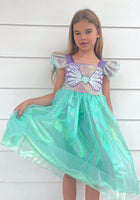 Load image into Gallery viewer, Wonderland Mermaid Princess Birthday Party Dress - Green - Fox Baby &amp; Co
