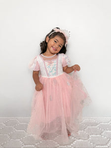 Pink Fairyfloss Princess Birthday Party Dress with cape - Fox Baby & Co
