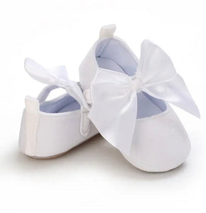My First Baby Big Bow White Shoes - Fox Baby & Co