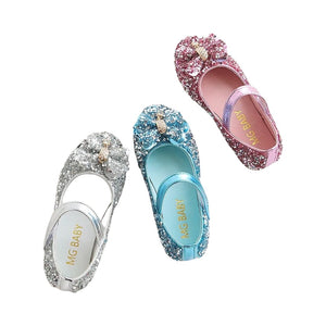 Little Princess Birthday Girl Sparkle Bow Mary Jane Shoe (pre order) - Fox Baby & Co