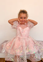 Load image into Gallery viewer, Enchanted Mermaid Sequins Luxe Tulle Dress - Pink (preorder) - Fox Baby &amp; Co
