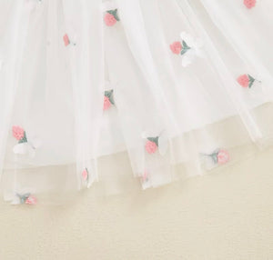 Aurora Fairy Tulle Birthday Dress - White - Fox Baby & Co