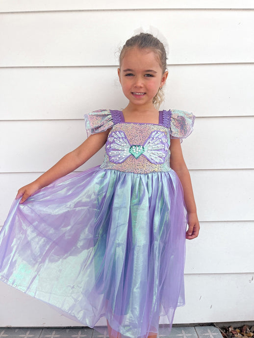 Wonderland Mermaid Princess Birthday Party Dress - Purple - Fox Baby & Co