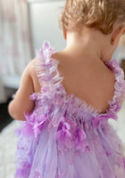 Load image into Gallery viewer, French Floral Fairy Tulle Dress - Purple - Fox Baby &amp; Co
