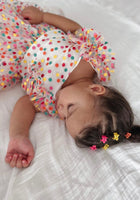 Load image into Gallery viewer, Rainbow Polka Dot Birthday Tulle Frill Tutu Romper - Fox Baby &amp; Co
