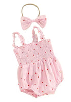 Load image into Gallery viewer, Strawberry Fields Romper &amp; Bow Headband - Fox Baby &amp; Co
