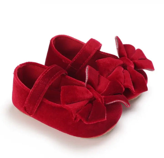 My First Baby Red Velvet Shoes (pre order) - Fox Baby & Co
