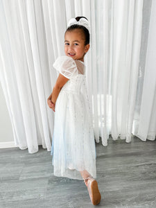 White Snow Princess Birthday Party Dress