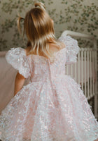 Load image into Gallery viewer, Kids girls Enchanted Dreams Butterfly Sequins Tulle Dress - Pink (pre order) - Fox Baby &amp; Co
