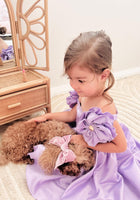 Load image into Gallery viewer, Kids little girls Talulah Flower Party Dress - Purple (pre order) - Fox Baby &amp; Co
