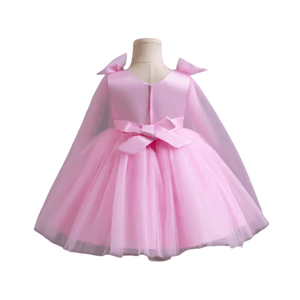 Pearl Princess Luxe Little Girls Tulle Dress - Pink - Fox Baby & Co