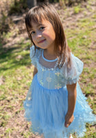 Load image into Gallery viewer, Snow Sapphire Princess Party Dress - Fox Baby &amp; Co
