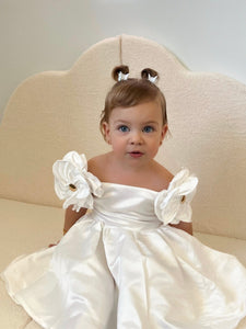 Kids little girls Talulah Flowergirl Party Dress - White - Fox Baby & Co