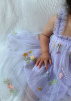 Load image into Gallery viewer, Arabella Garden Floral Tulle Birthday Dress - lilac - Fox Baby &amp; Co
