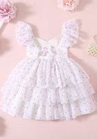 Load image into Gallery viewer, Kids little girls Rosie Floral Luxe Party Dress - White (pre order)
