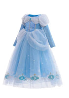 Load image into Gallery viewer, Enchanted Snow Princess Long Sleeve Birthday Party Dress Costume (Pre order) - Fox Baby &amp; Co
