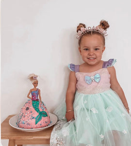 Ariel Pearl Mermaid Princess Birthday Party Dress - Fox Baby & Co