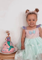 Load image into Gallery viewer, Ariel Pearl Mermaid Princess Birthday Party Dress - Fox Baby &amp; Co
