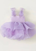 Load image into Gallery viewer, Little girl Mirabelle Tutu Birthday Party Dress - Lilac - Fox Baby &amp; Co
