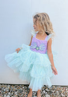 Load image into Gallery viewer, Mermaid Luxe Princess Birthday Party Dress - Fox Baby &amp; Co
