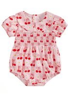 Load image into Gallery viewer, Cherry Daisy Days Romper (pre order) - Fox Baby &amp; Co
