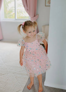Kids girls Butterfly Shimmer Tulle Dress - Fox Baby & Co