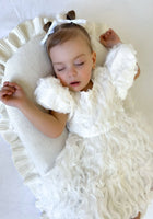 Load image into Gallery viewer, Kids little girls White Ruffle Flowergirl Luxe Party Dress (pre order) - Fox Baby &amp; Co
