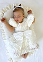 Load image into Gallery viewer, Kids little girls White Ruffle Flowergirl Luxe Party Dress (pre order) - Fox Baby &amp; Co
