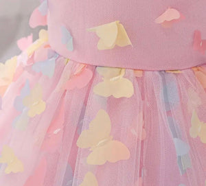 Kids girls Whimsical Butterfly Rainbow Luxe Tulle Dress (pre order) - Fox Baby & Co