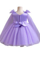 Load image into Gallery viewer, Pearl Princess Luxe Little Girls Tulle Dress - lilac - Fox Baby &amp; Co
