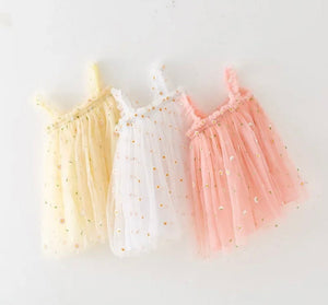 Arabella Spring Daisy Tulle Birthday Dress (pre order) - Fox Baby & Co