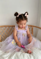 Load image into Gallery viewer, Arabella Garden Floral Tulle Birthday Dress - lilac - Fox Baby &amp; Co
