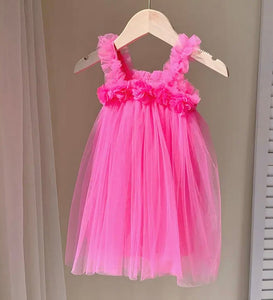 Florence Floral Birthday Tulle Dress (pre order) - Fox Baby & Co