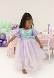 Mermaid Princess Purple Pearl Birthday Party Dress Costume - Fox Baby & Co