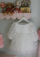 Load image into Gallery viewer, Madelyn Flower Girl Butterfly Luxe Little Girls Tulle Dress - White - Fox Baby &amp; Co
