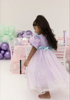 Load image into Gallery viewer, Mermaid Princess Purple Pearl Birthday Party Dress Costume - Fox Baby &amp; Co
