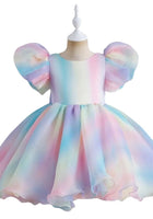 Load image into Gallery viewer, Kids little girls Rainbow Sherbet Luxe Party Dress (pre order) - Fox Baby &amp; Co
