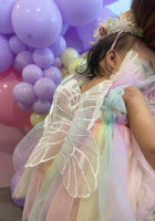 Load image into Gallery viewer, Kids little Girls Aurora Tutu Tulle Fairy Romper - Pink Rainbow - Fox Baby &amp; Co
