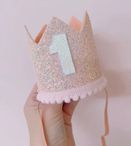 My 1st Birthday Party Crown Hat - Pink - Fox Baby & Co