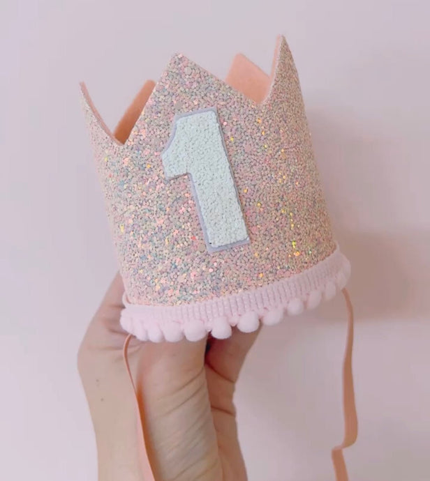 My 1st Birthday Party Crown Hat - Pink - Fox Baby & Co