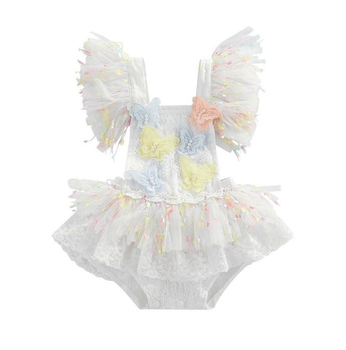 Girls Cake Smash Frill Romper - Fox Baby & Co