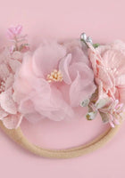 Load image into Gallery viewer, Pink Floral Baby Headband - Fox Baby &amp; Co
