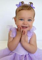 Load image into Gallery viewer, Little girl Mirabelle Tutu Birthday Party Dress - Lilac - Fox Baby &amp; Co
