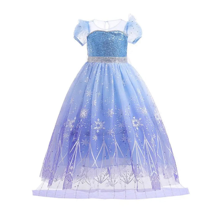Snowflake Princess Birthday Party Dress Costume with cape - Fox Baby & Co