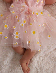 Baby Girls Pink Daisy Tutu Tulle Romper - Fox Baby & Co