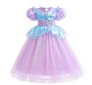 Mermaid Princess Purple Pearl Birthday Party Dress Costume - Fox Baby & Co