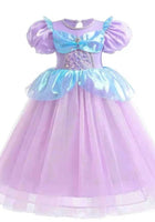 Load image into Gallery viewer, Mermaid Princess Purple Pearl Birthday Party Dress Costume - Fox Baby &amp; Co
