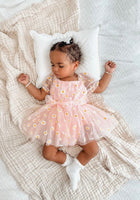 Load image into Gallery viewer, Baby Girls Pink Daisy Tutu Tulle Romper - Fox Baby &amp; Co
