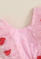 Load image into Gallery viewer, Baby Girl Valentine Red Heart Tutu Romper (pre order) - Fox Baby &amp; Co
