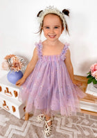 Load image into Gallery viewer, Kids little girls Arabella Tulle Fairy Birthday Dress - Lilac - Fox Baby &amp; Co
